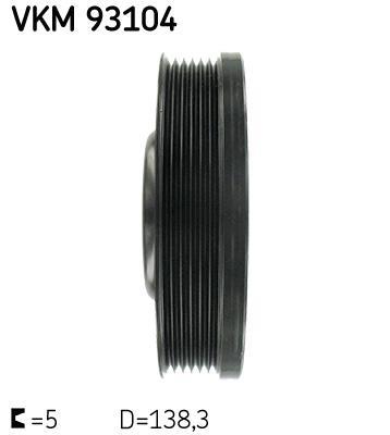 Poulie damper (Poulie de vilebrequin) SKF ref. VKM 93104